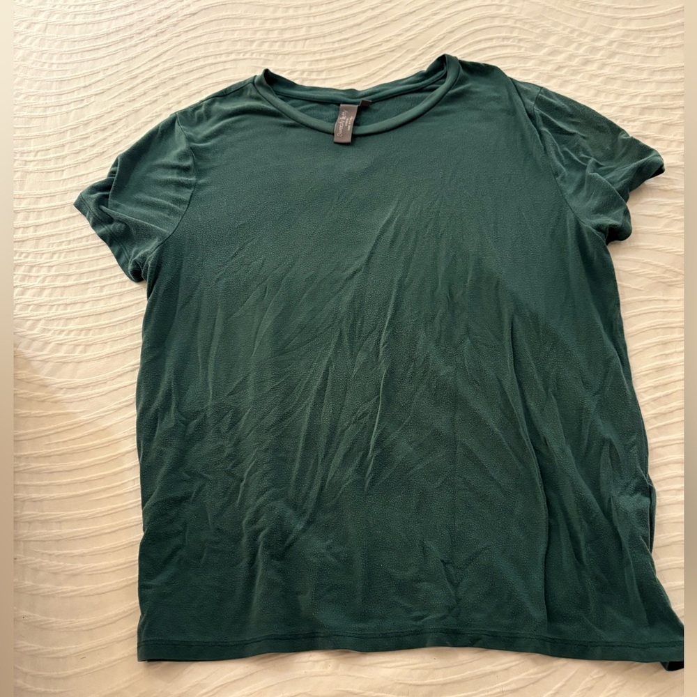 Sweaty Betty Forest Green Short Sleeve Tee